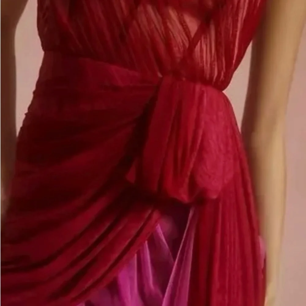 NWT Anthropologie Structured Tulle Dress Pink/Rose - Picture 3 of 10